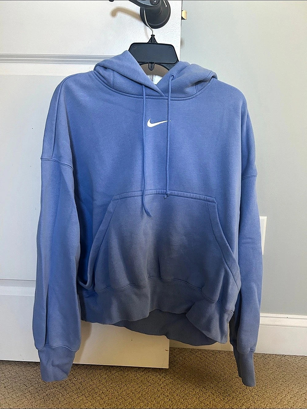Nike Sportswear Phoenix Fleece Oversized Pullover Hoodie Blue XS